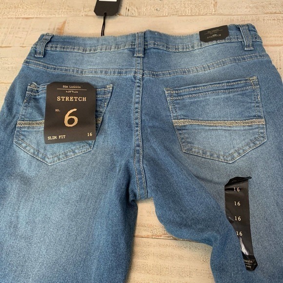 Six Lincoln‎ New York Women's Jeans 32x28 Skinny Fit Denim Stretch Sz 16 NWT - Picture 8 of 8